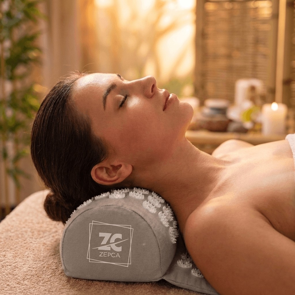 Zepca Sırt ve Boyun Ağrısı Için Dikenli Çivimat Masaj Minderi | Akupunktur Yoga Pilates Mat Yastıklı Set - Gri Yastık Kılıfı Fiyatı