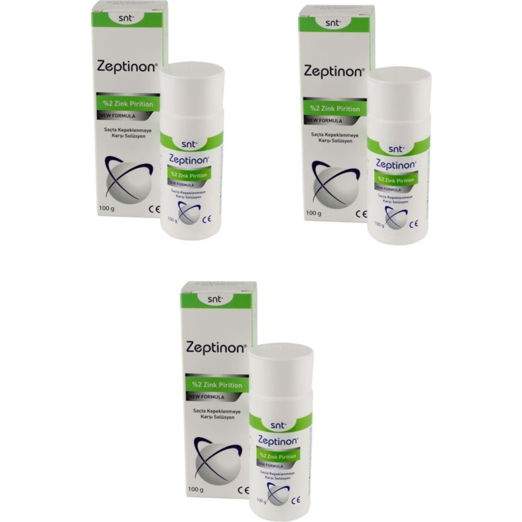 Zeptinon Saçta Kepeklenmeye Karşı 3 Lü Paket Solüsyon 100 ml Tüm Saçlar İçin Etkili Bakım Diğer Fiyatı