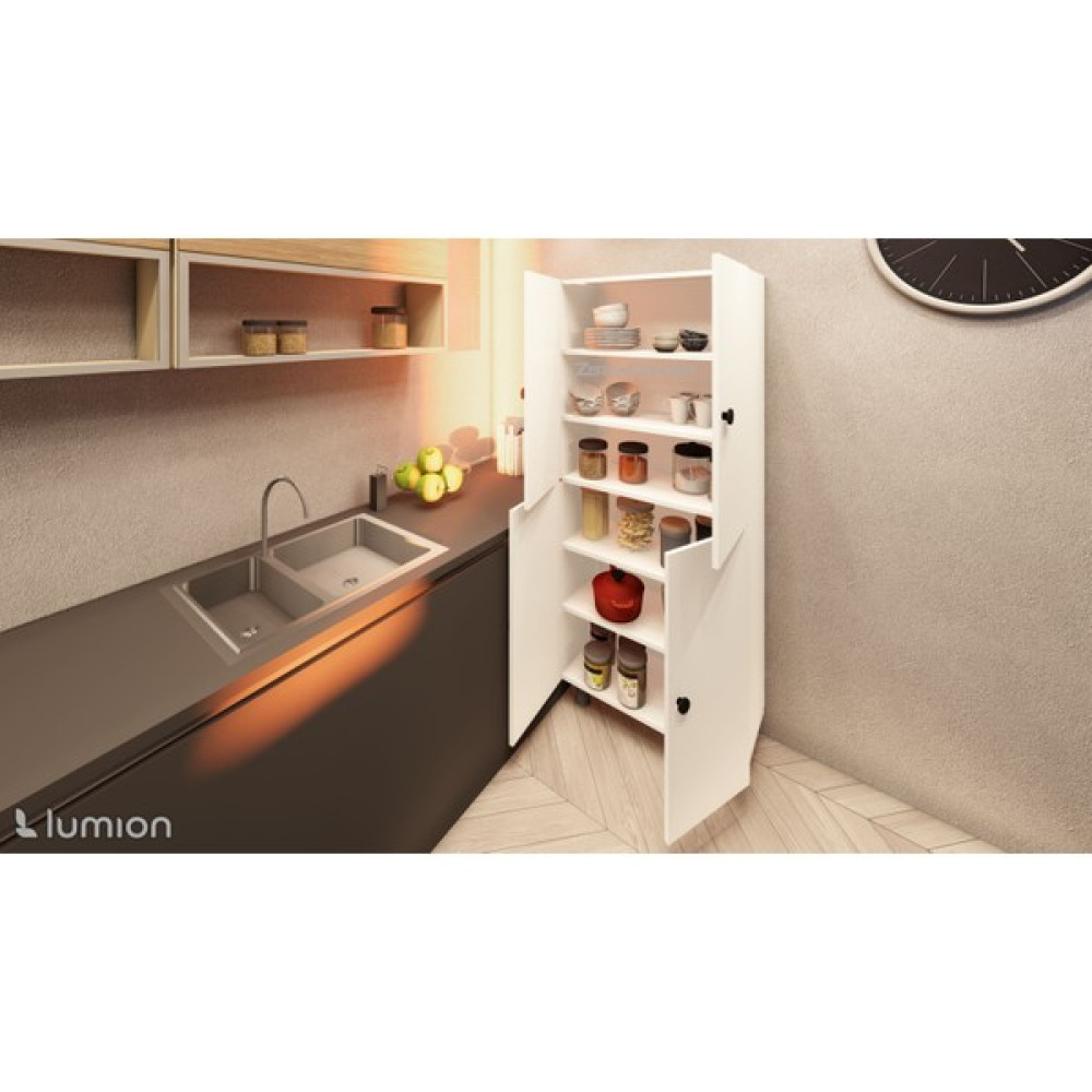 Zerka Concept Bern Mdf 6 Raflı Çok Amaçlı Mutfak Banyo Ayakkabılık Dolabı - 60 cm - Beyaz Banyo Dolabı / Mobilyası Fiyatı
