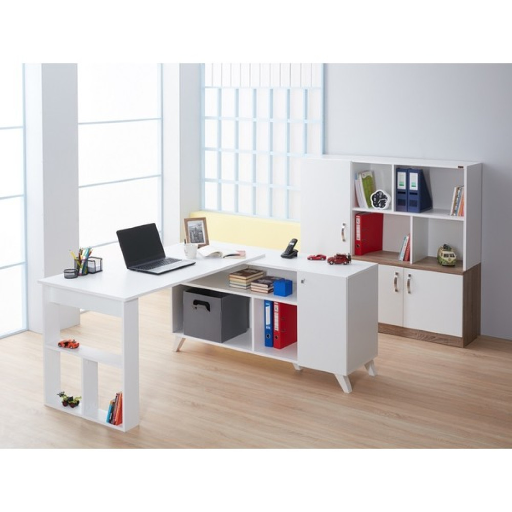 Zerka Concept Foça Ofis Çalışma Masası Beyaz Ofis Çalışma Masası Fiyatı
