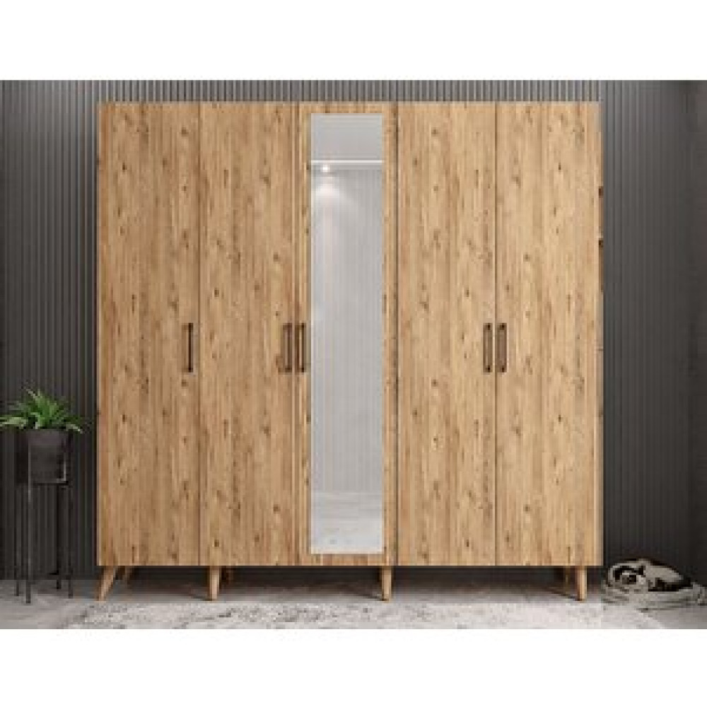 ZerkaConcept Açelya Portmanto Vestiyer Çam - 175cm M12 Portmanto Fiyatı
