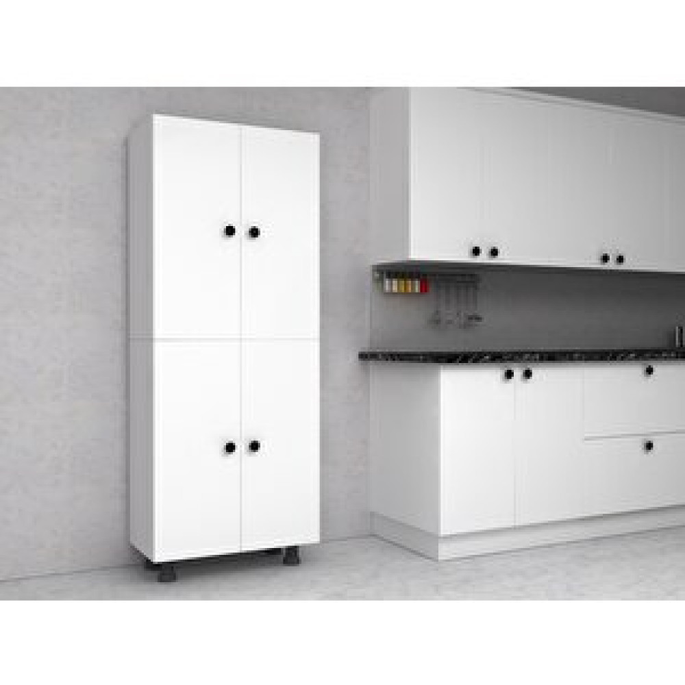 ZerkaConcept Alva Tamamı Mdf 4 Raflı Çok Amaçlı Mutfak Banyo Ayakkabılık Dolabı 60 Cm Mutfak Dolabı / Mobilyası Fiyatı