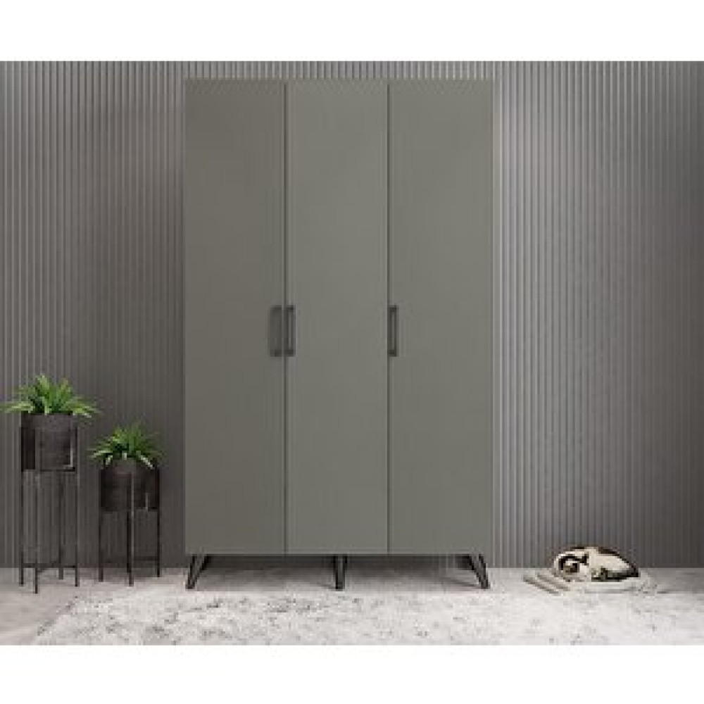 ZerkaConcept Duke 3 Kapaklı Ayakkabılık Füme 120 Cm M1 Montaj Dahil Ayakkabı Saklama Kutusu Fiyatı