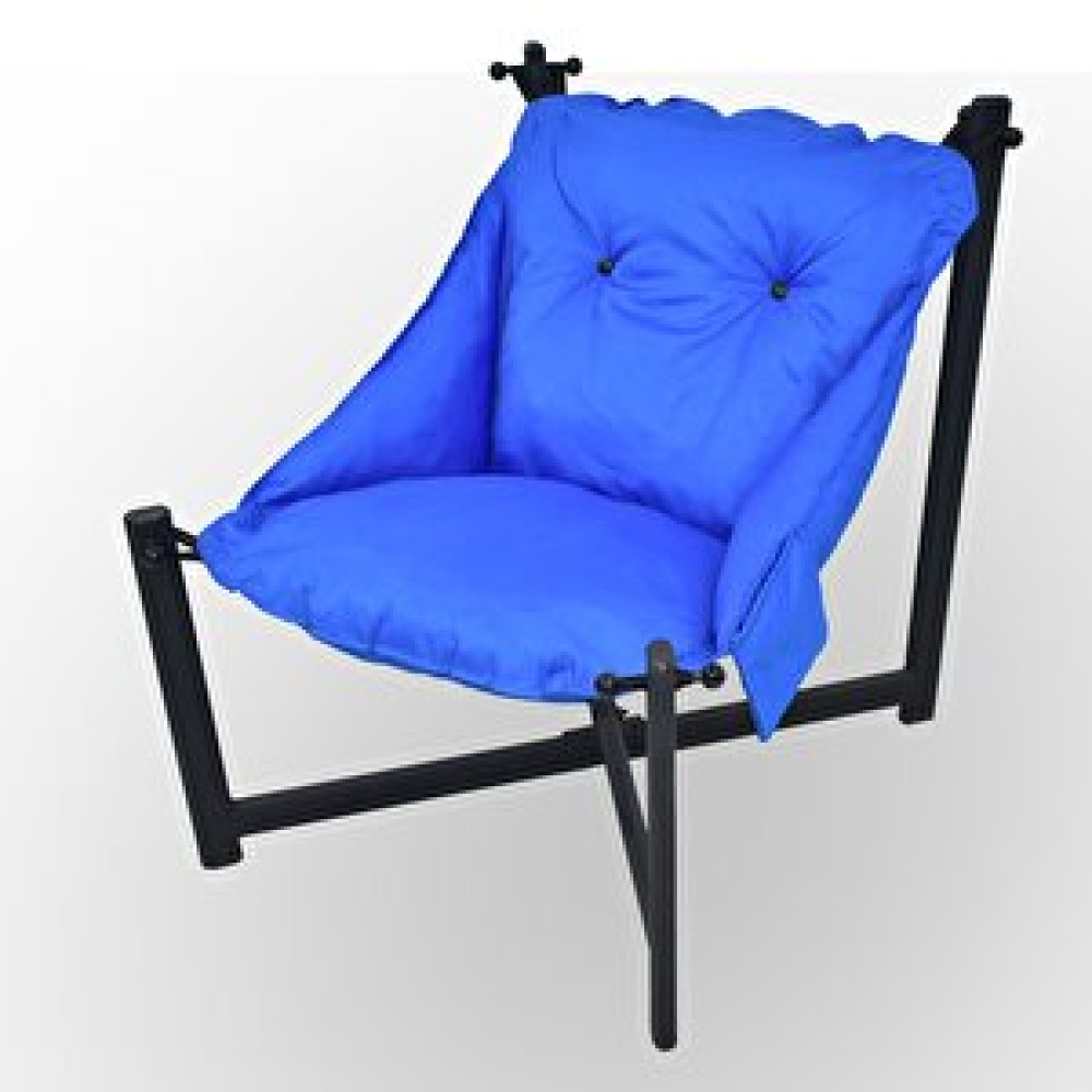 ZerkaConcept Elegance Minderli Asma Bahçe Balkon Teras Koltuğu Mavi Mavi Bahçe Koltuğu Fiyatı