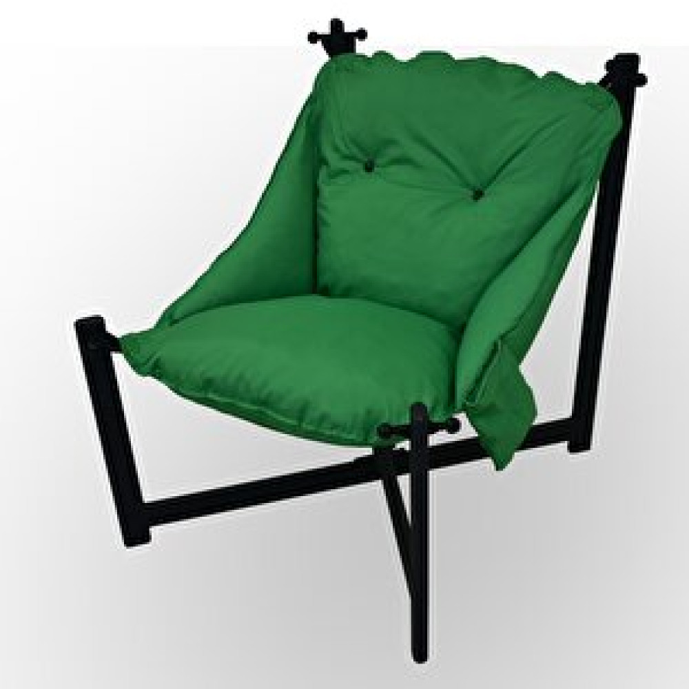ZerkaConcept Elegance Minderli Asma Bahçe Balkon Teras Koltuğu Yeşil Yeşil Bahçe Koltuğu Fiyatı