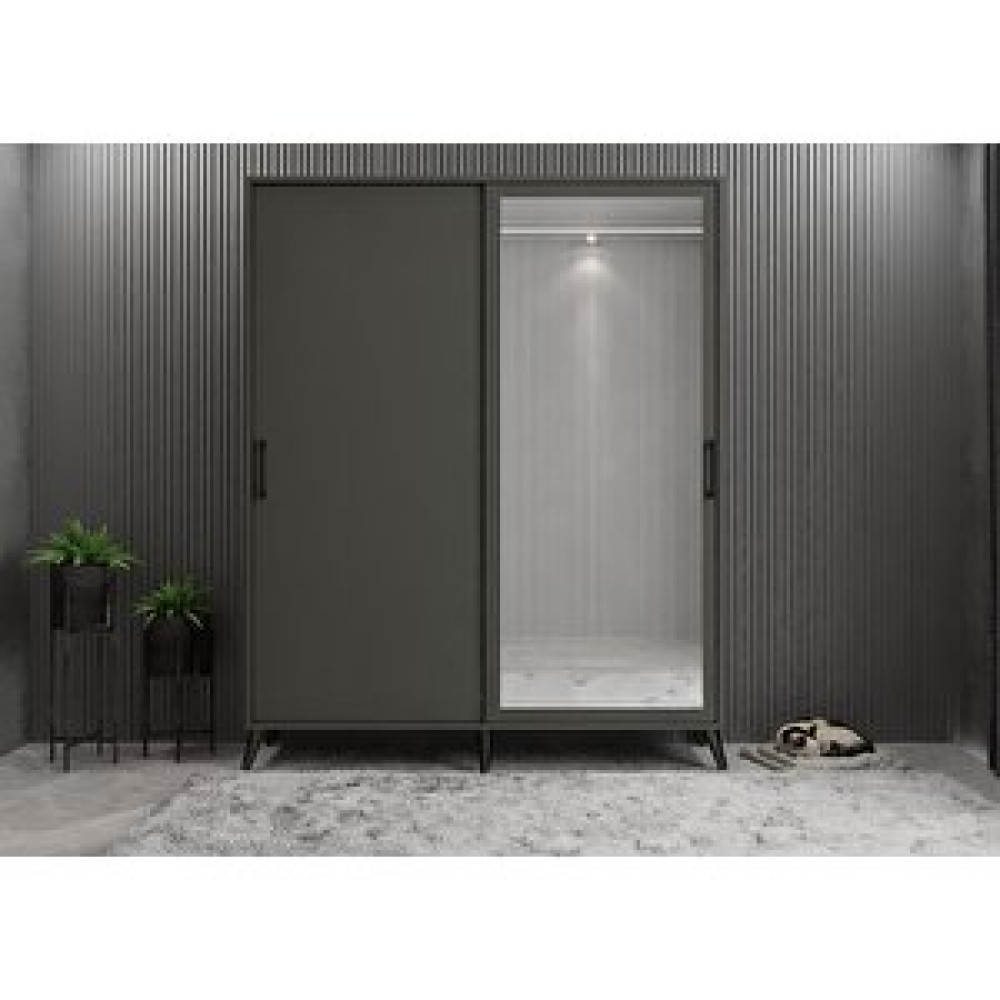 ZerkaConcept İmaj Sürgülü Portmanto Vestiyer Füme 140cm Montaj Dahil Portmanto Fiyatı