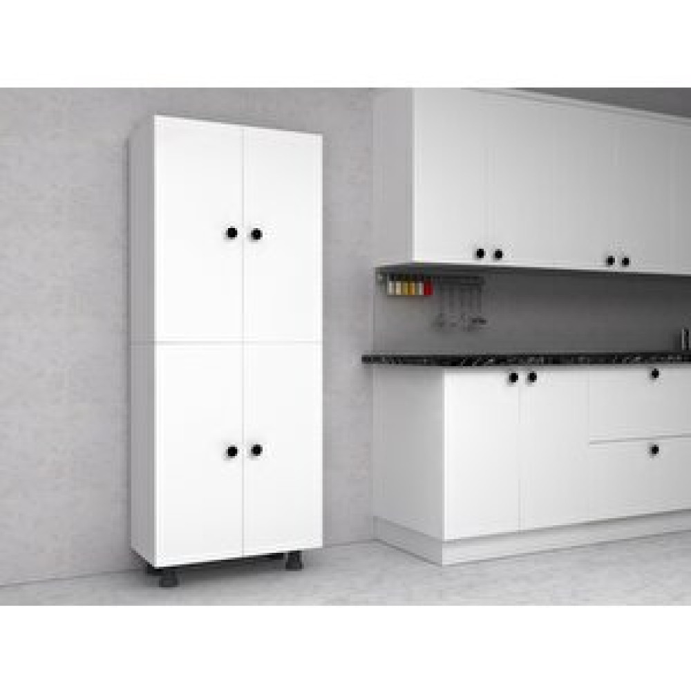ZerkaConcept Lavin Tamamı Mdf 6 Raflı Çok Amaçlı Mutfak Banyo Ayakkabılık Dolabı 60cm Mutfak Dolabı / Mobilyası Fiyatı