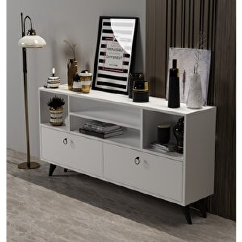 ZerkaConcept Leon Konsol Tv Sehpası 150 Cm Beyaz Konsol Mobilya Fiyatı