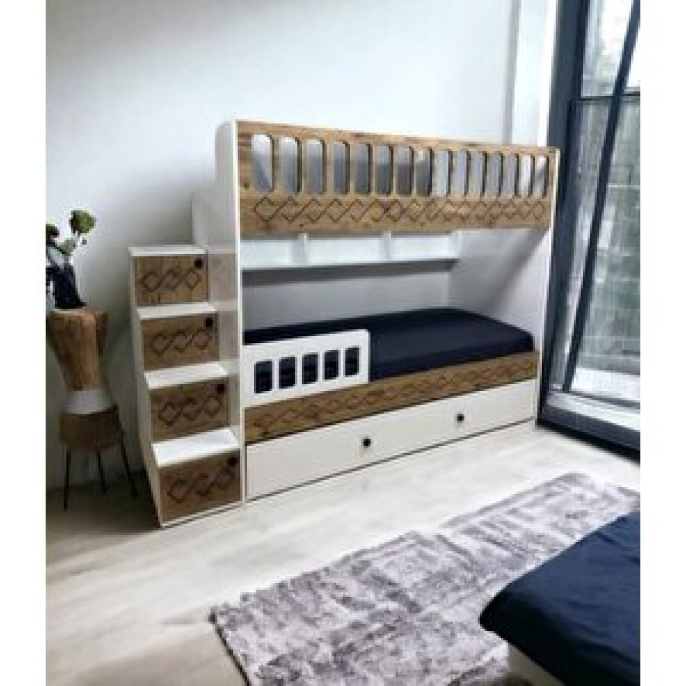 ZerkaConcept Petit Yavrulu Seyyar Merdivenli Ranza Byz Cvz - Kurulum Dahil M1 Bebek-Çocuk Odası Fiyatı