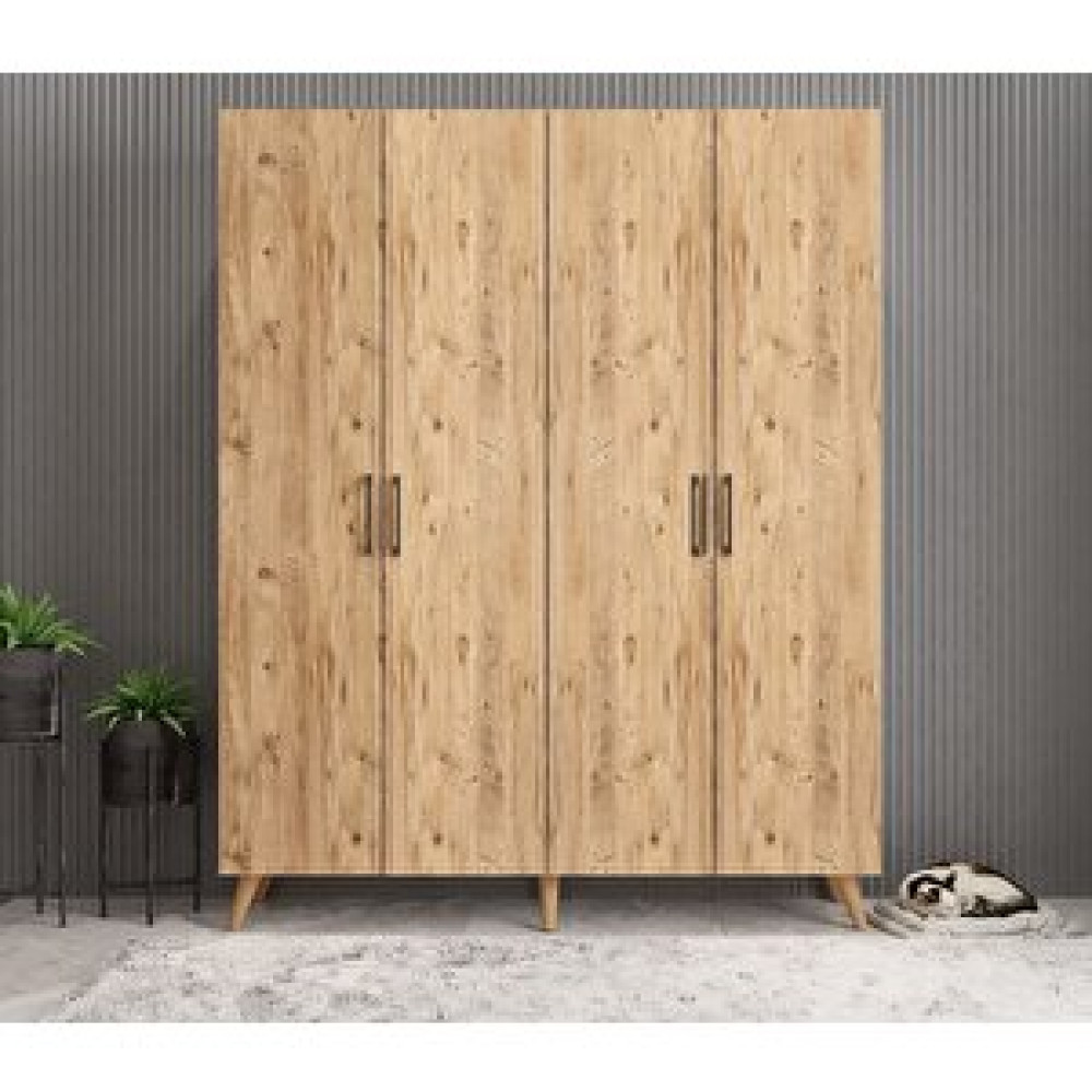 ZerkaConcept Sedef Portmanto Vestiyer Ayakkabılık Çam 140 Cm Montaj Dahil Portmanto Fiyatı