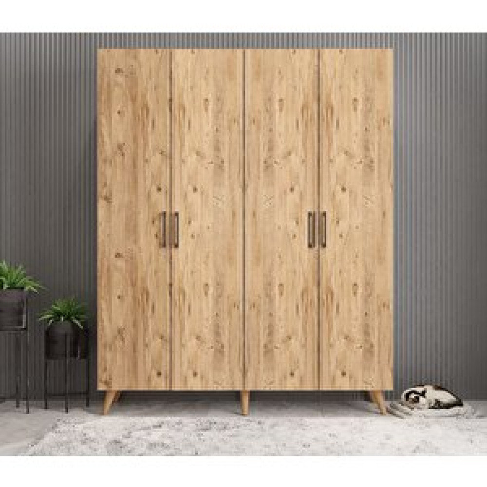 ZerkaConcept Sedef Portmanto Vestiyer Ayakkabılık Çam 180 Cm Montaj Dahil Portmanto Fiyatı