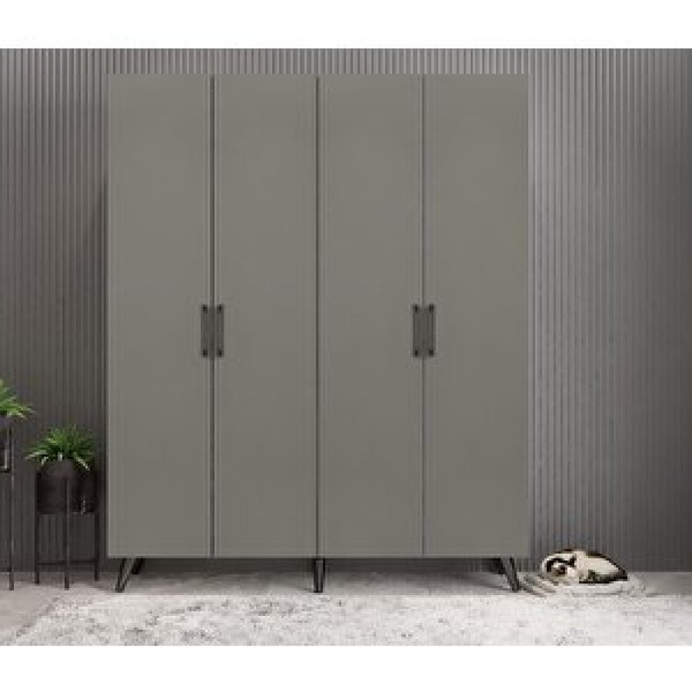 ZerkaConcept Sedef Portmanto Vestiyer Ayakkabılık Füme 140 Cm Montaj Dahil Portmanto Fiyatı