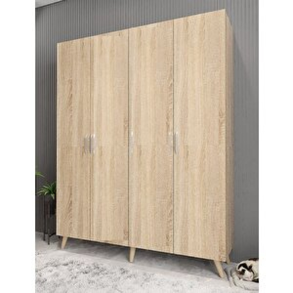 ZerkaConcept Sedef Portmanto Vestiyer Ayakkabılık Meşe 140 Cm Montaj Dahil Portmanto Fiyatı