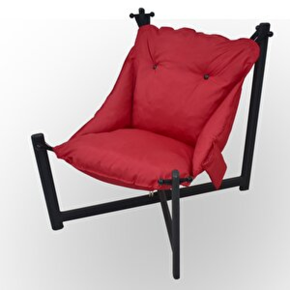 ZerkaConcept Zerkaconcept Elegance Minderli Asma Bahçe Balkon Teras Koltuğu Kırmızı Kırmızı Bahçe Koltuğu Fiyatı