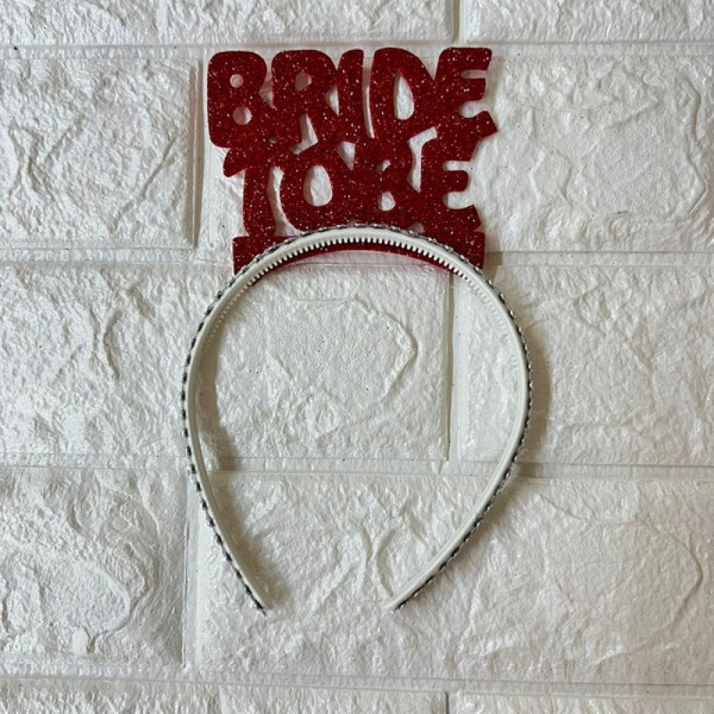 Zero Land - Bride To Be Yazılı Plastik Taç Kırmızı 330107 - Standart Oto Boyaları Fiyatı