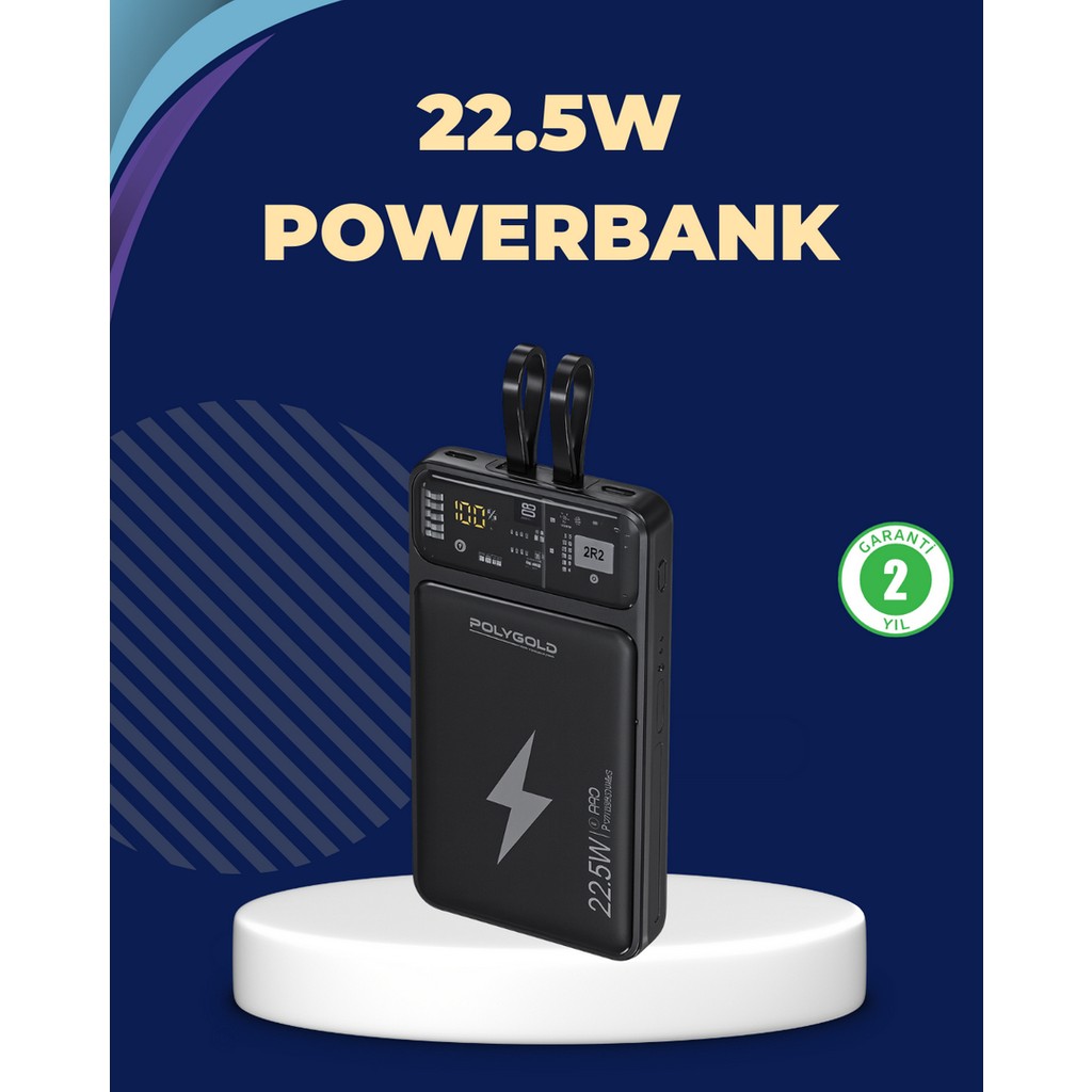 Zero Land Lvsqvr Taşınabilir Powerbank 22.5W Hızlı Şarj Destekli - Renkli Taşınabilir Şarj Cihazı - Powerbank Fiyatı