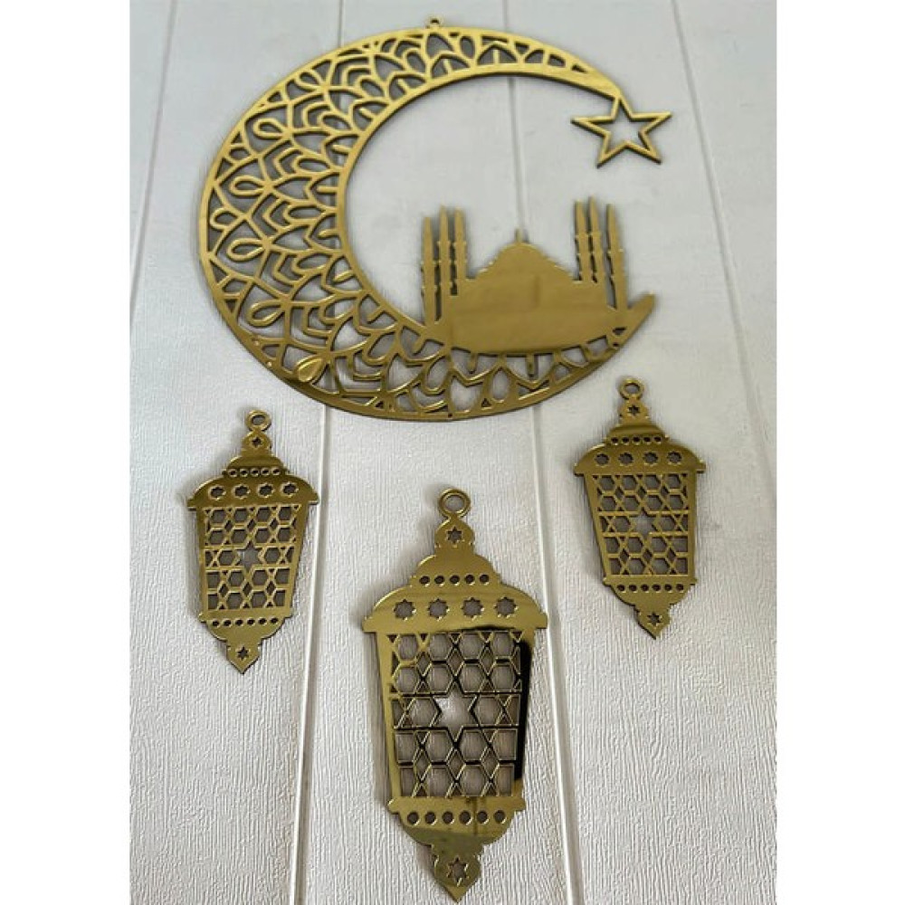 Zero Land - Ramazan Özel Pleksi Asma Süs Gold Ev & Dekorasyon Aksesuarları Fiyatı