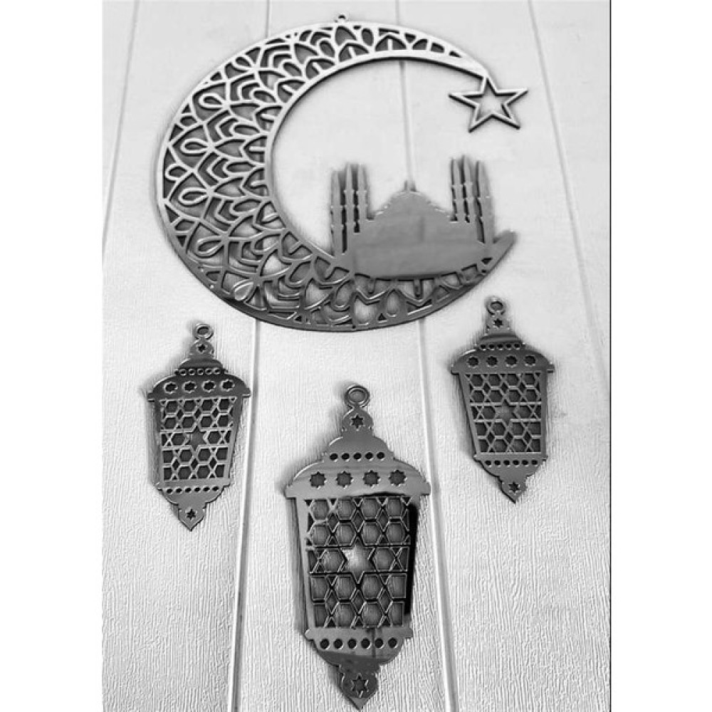 Zero Land - Ramazan Özel Pleksi Asma Süs Gümüş 320105 Ev & Dekorasyon Aksesuarları Fiyatı
