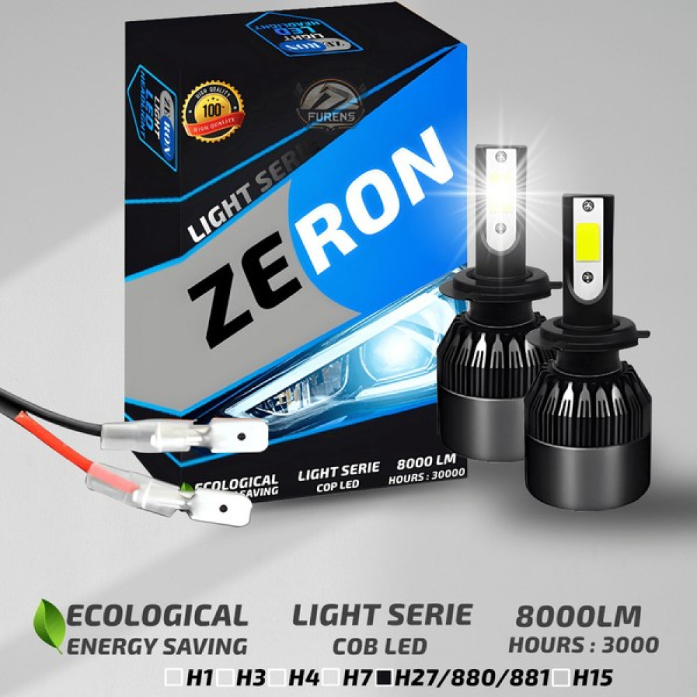 Zeron Light Series H881 LED Xenon Şimşek Etkili LED Xenon LED Ampul Oto Boyaları Fiyatı