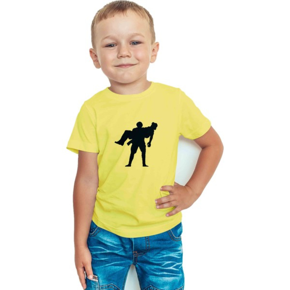 Zeron Tasarım Asker Baskılı Bisiklet Yaka Çocuk Tişörtü BLL2683 Erkek Çocuk T-shirt Fiyatı