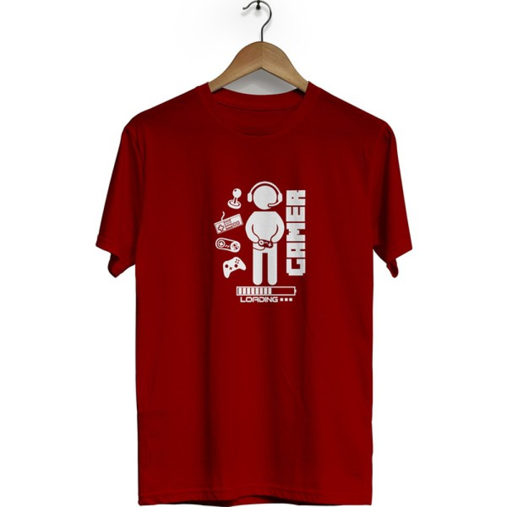 Zeron Tasarım Gamer Baskılı Kısa Kol Bisiklet Yaka Tişört BLL2616 Erkek T-shirt Fiyatı