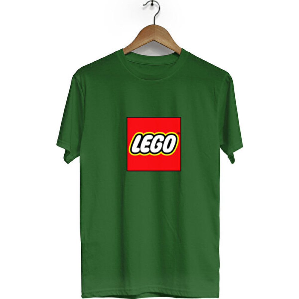 Zeron Tasarım LEGO Baskılı Kısa Kol Bisiklet Yaka Tişört BLL422 Erkek T-shirt Fiyatı