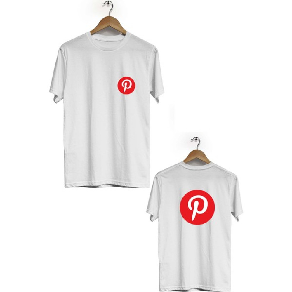 Zeron Tasarım Pinterest Ön Arka Baskılı Kısa Kol Bisiklet Yaka T-Shirt BLL386 Erkek T-shirt Fiyatı
