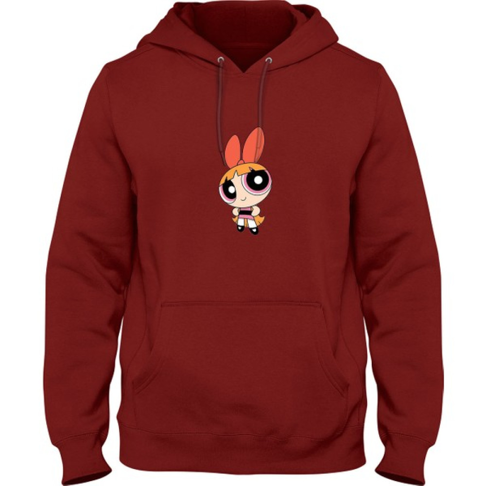 Zeron Tasarım Powerpuff Girls Baskılı Kanguru Cepli Kapşonlu Sweatshirt BLL2987 Erkek Sweatshirt Fiyatı