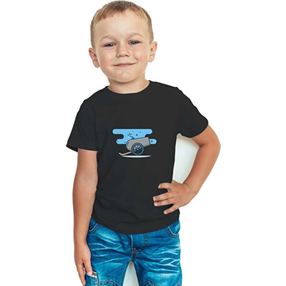 Zeron Tasarım Ramazan Topu Baskılı Bisiklet Yaka Çocuk Tişörtü BLL723 Erkek Çocuk T-shirt Fiyatı