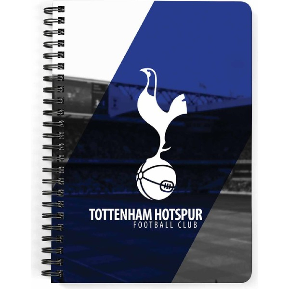 Zeron Tasarım Tottenham Hotspur Baskılı Spiralli Ahşap Kapaklı Defter 15X20 cm DFT4470 Spiralli Defter Fiyatı
