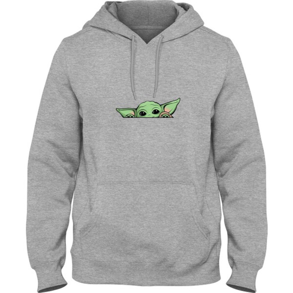 Zeron Tasarım Usta Yoda Star Wars Baskılı Kanguru Cepli Kapşonlu Sweatshirt BLL3420 Erkek Sweatshirt Fiyatı