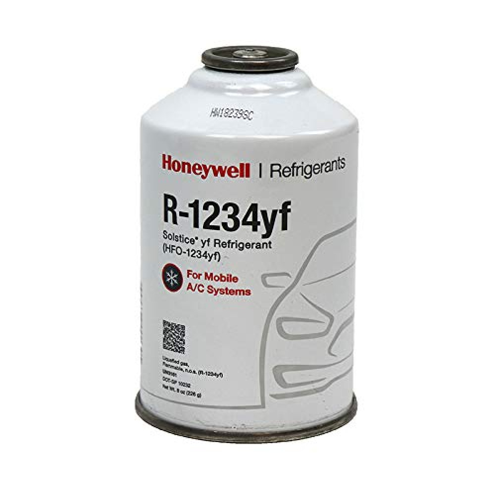 ZeroR® HFO-1234YF R1234YF Refrigerant for MVAC Use in 8oz SSV Cans (1 Can) with Maintenance Label
