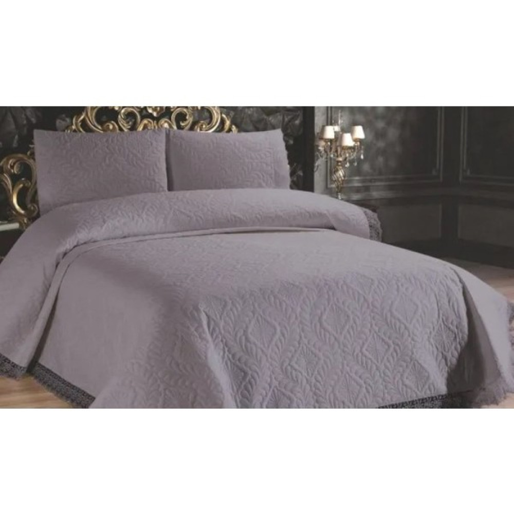Zesa Home Odessa Microfiber Ultrasonic Kapitone Çift Kişilik Yatak Örtüsü - 250 x 260 cm - Gri Yatak Örtüsü Fiyatı