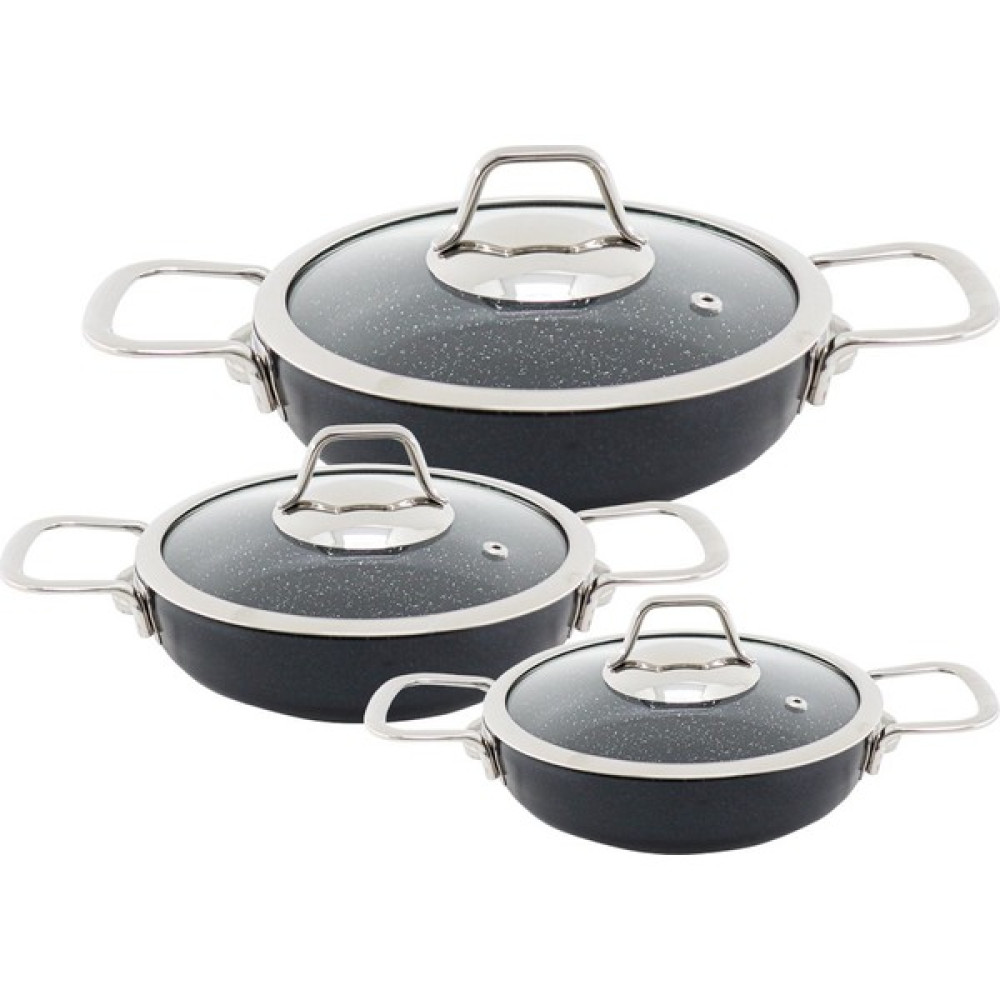 Zest Zgkos Gusto 6 Parça Cam Kapaklı Granit Omlet Set Tavalar Fiyatı