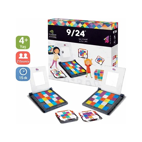 Zet Zeka 9/24 (Rubik) Zeka ve Akıl Oyunu 5+ Yaş 2 Oyuncu Diğer Fiyatı