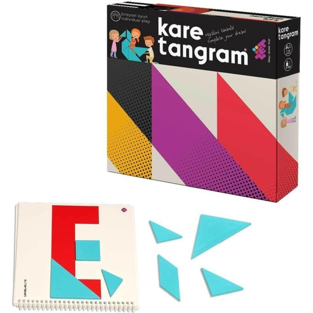 Zet Zeka Kare Tangram Plastik Zeka ve Akıl Oyunu 3 Yaş 1 Oyuncu Eğitici Oyuncak Fiyatı