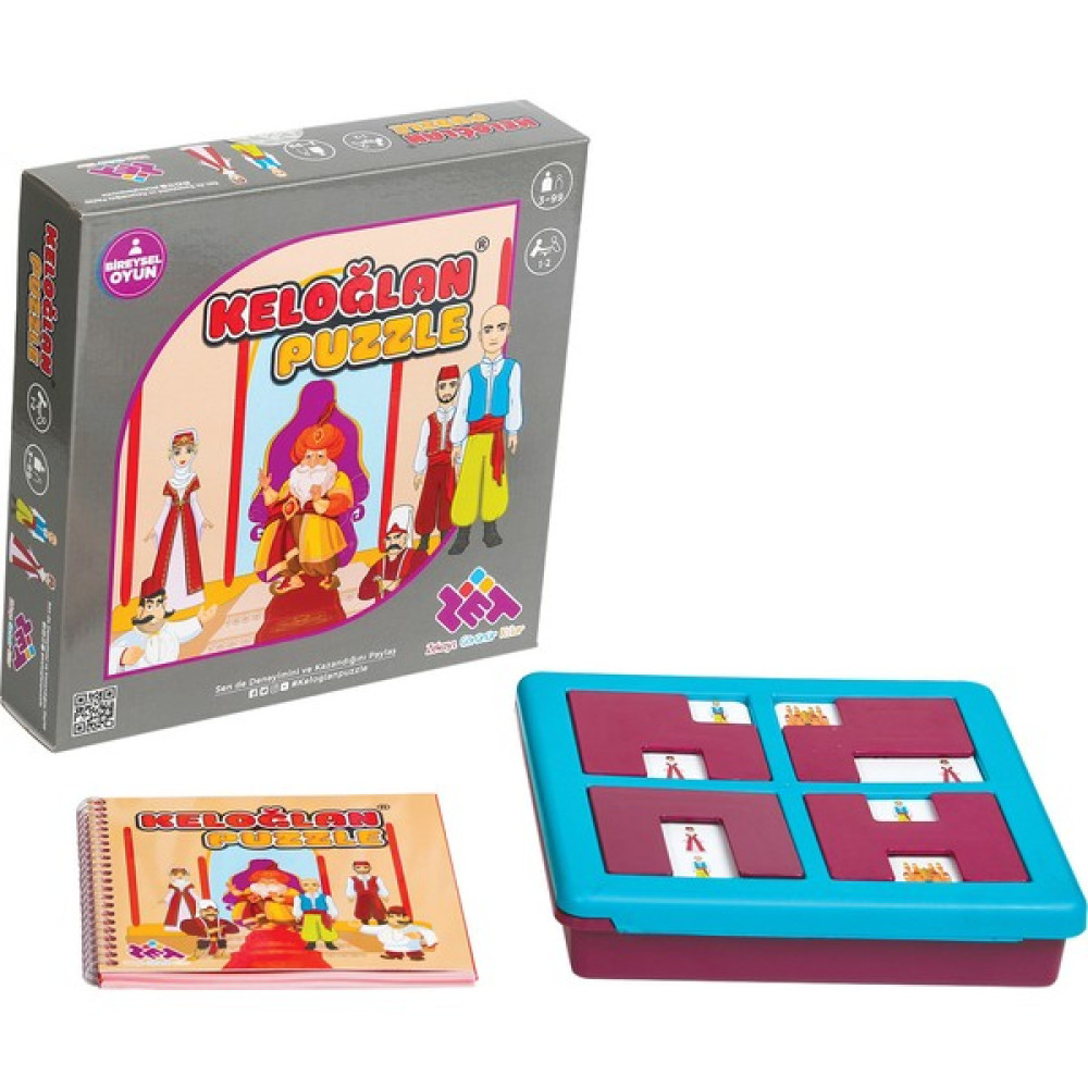 Zet Zeka Keloğlan Puzzle Zeka, Akıl, Mantık ve Strateji Oyunu 3 Yaş ve Üzeri Çocuk Oyuncağı Fiyatı
