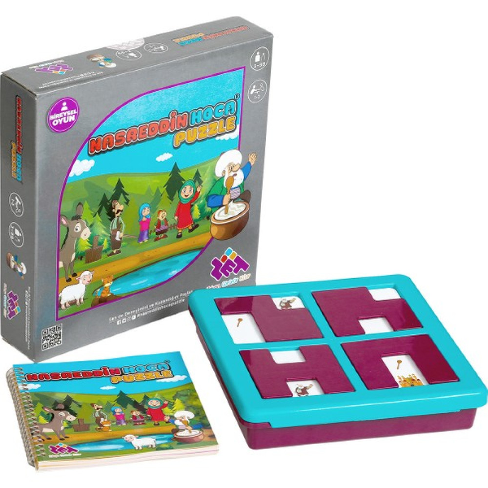 Zet Zeka Nasreddin Hoca Puzzle Zeka, Akıl, Mantık ve Strateji Oyunu 3 Yaş ve Üzeri Çocuk Oyuncağı Fiyatı