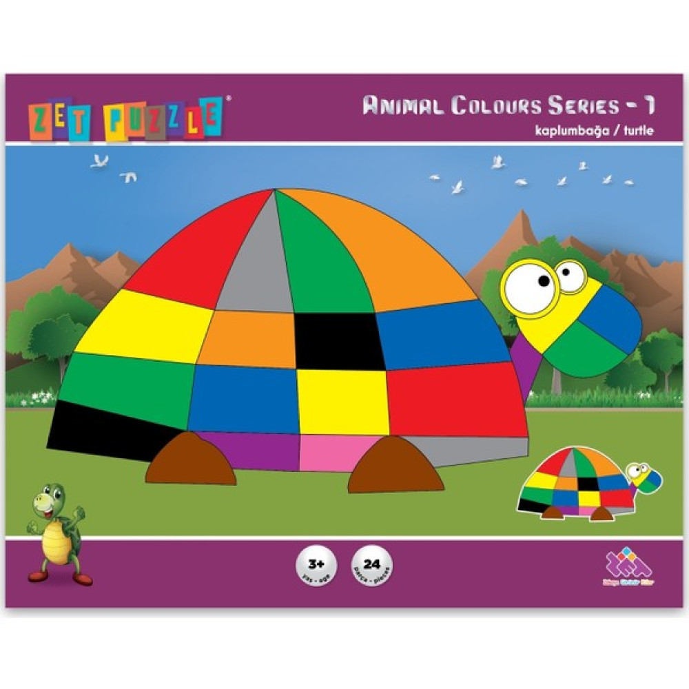 Zet Zeka Puzzle Animal Colours - 24 Parça Eğitici Oyuncak Fiyatı