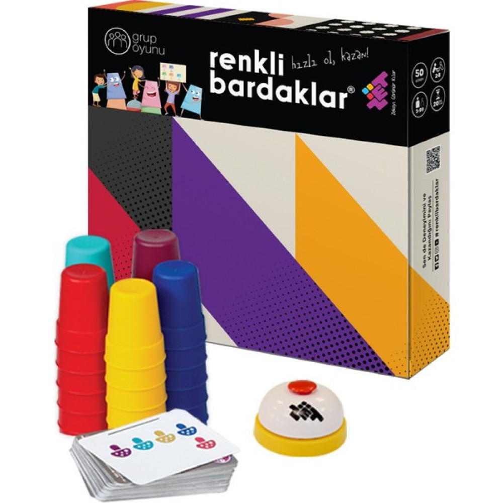 Zet Zeka Renkli Bardaklar Oyunu 3+ Yaş 50 Kart - 5 Oyuncu Çocuk Oyuncağı Fiyatı