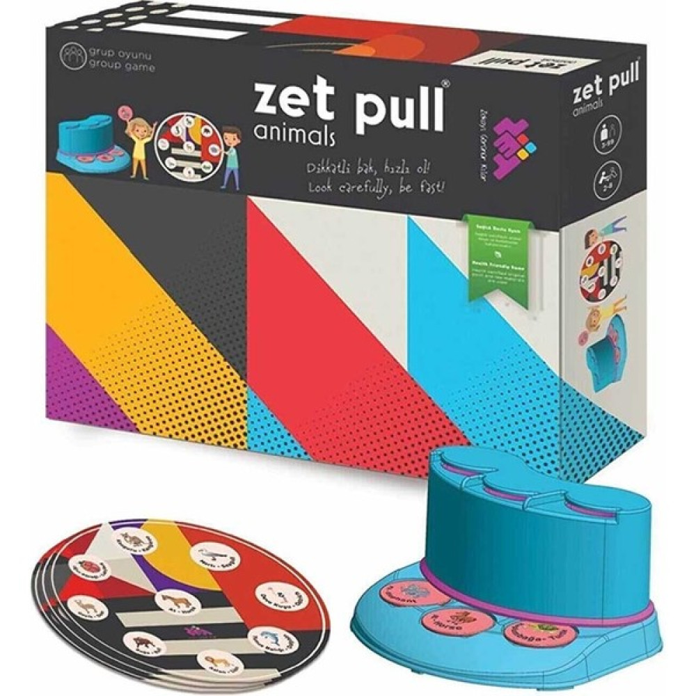 Zet Zeka Zet Pull Anımals Eğlenceli, Zeka, Akıl, Mantık ve Strateji Oyunu 3 Yaş ve Üzeri Oyun & Hobi Fiyatı