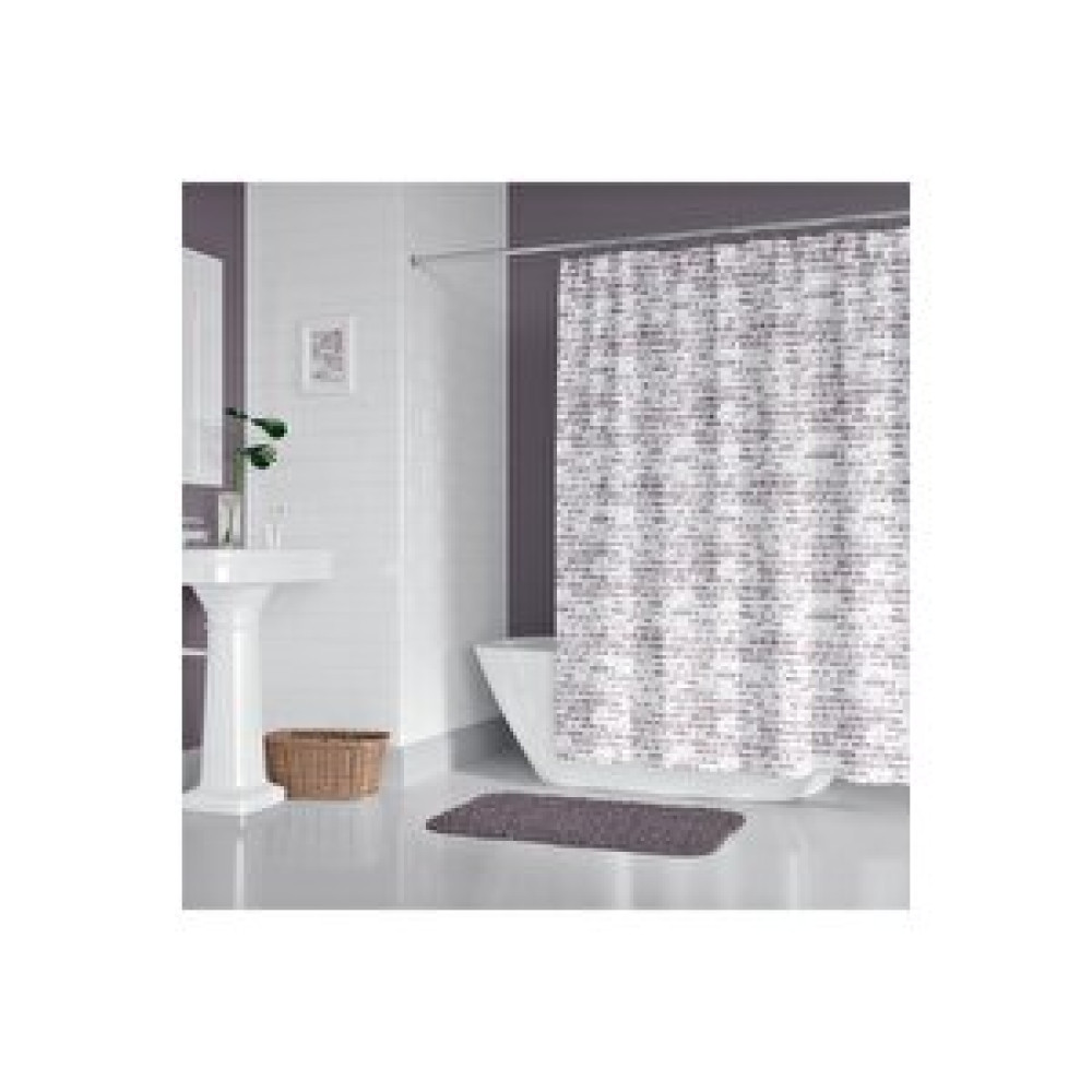 Zethome Banyo Duş Perdesi 1046 Beyaz 180x200 Perde Borusu Askı Aparatı 120x200 Hediyeli Duş / Banyo Perdesi Fiyatı