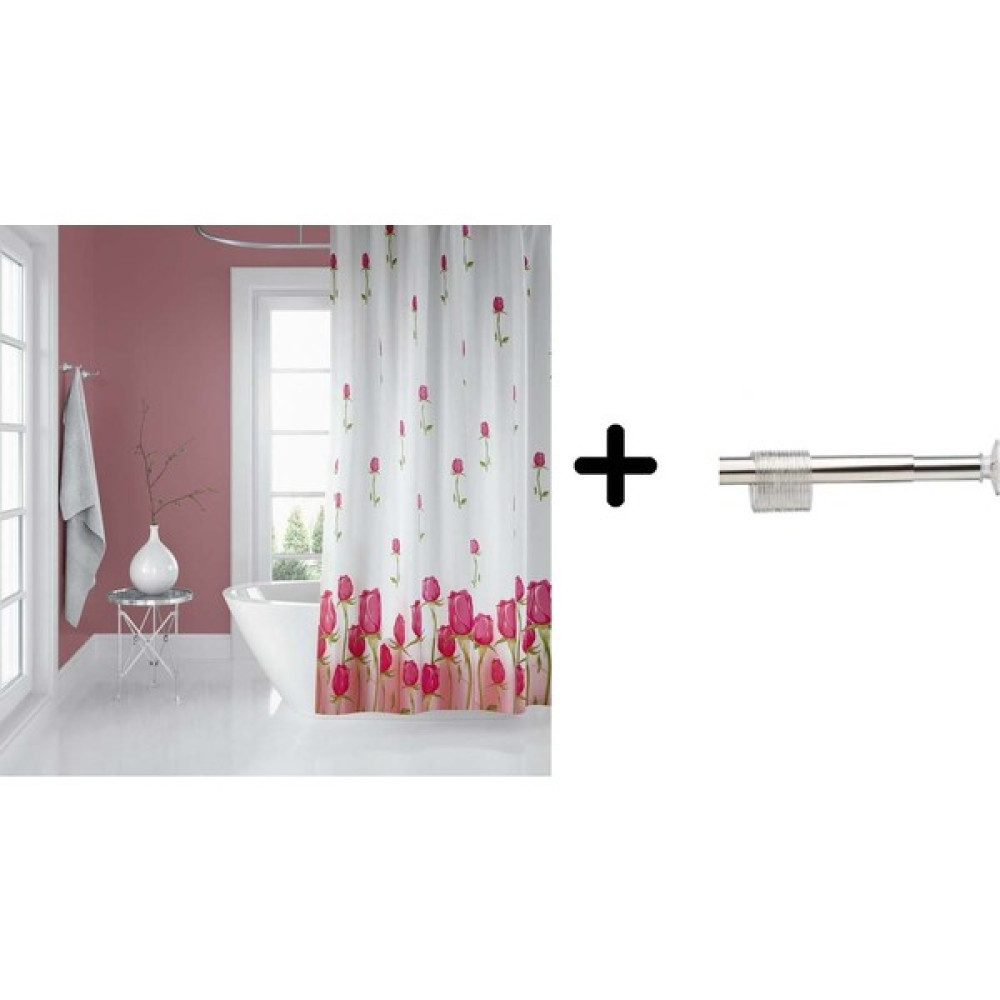 Zethome Banyo Duş Perdesi 7017 180 x 200 Perde Borusu Askı Aparatı 120 x 200 cm - 180 x 200 cm - Renkli Duş / Banyo Perdesi Fiyatı