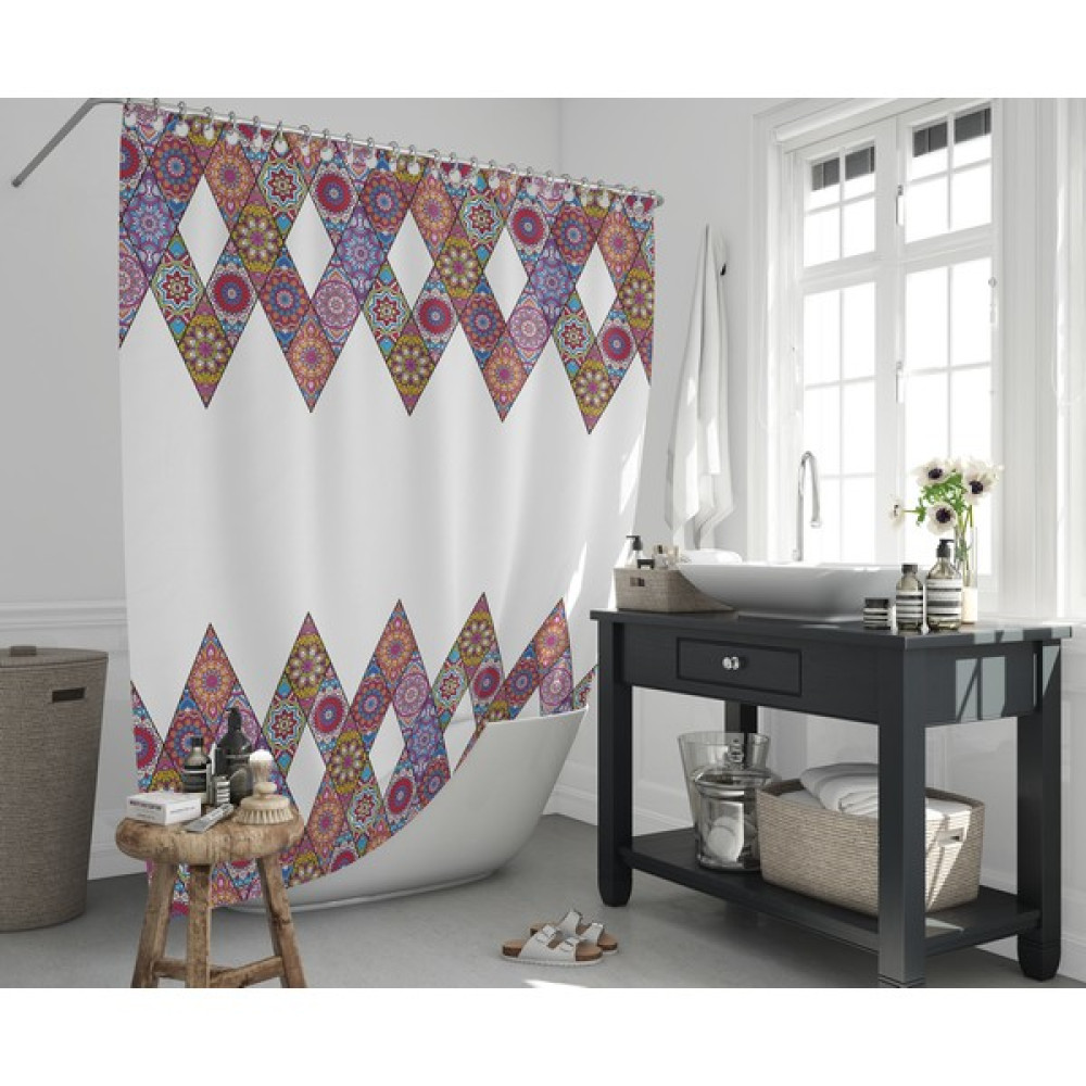 Zethome Jackline 10149 Banyo Duş Perdesi Tek Kanat 1X120X200 - Beyaz Duş / Banyo Perdesi Fiyatı