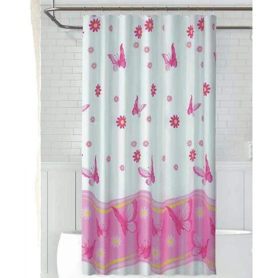 Zethome Jackline 6020 Pembe 1x180x200 cm Tek Kanat Banyo Duş Perdesi