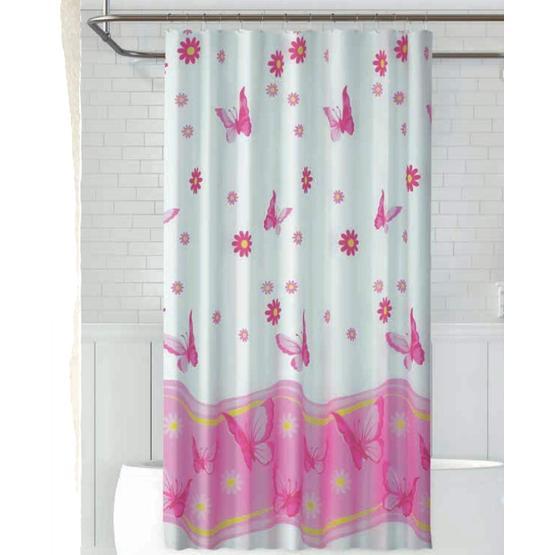 Zethome Jackline 6020 Pembe 1x180x200 cm Tek Kanat Banyo Duş Perdesi