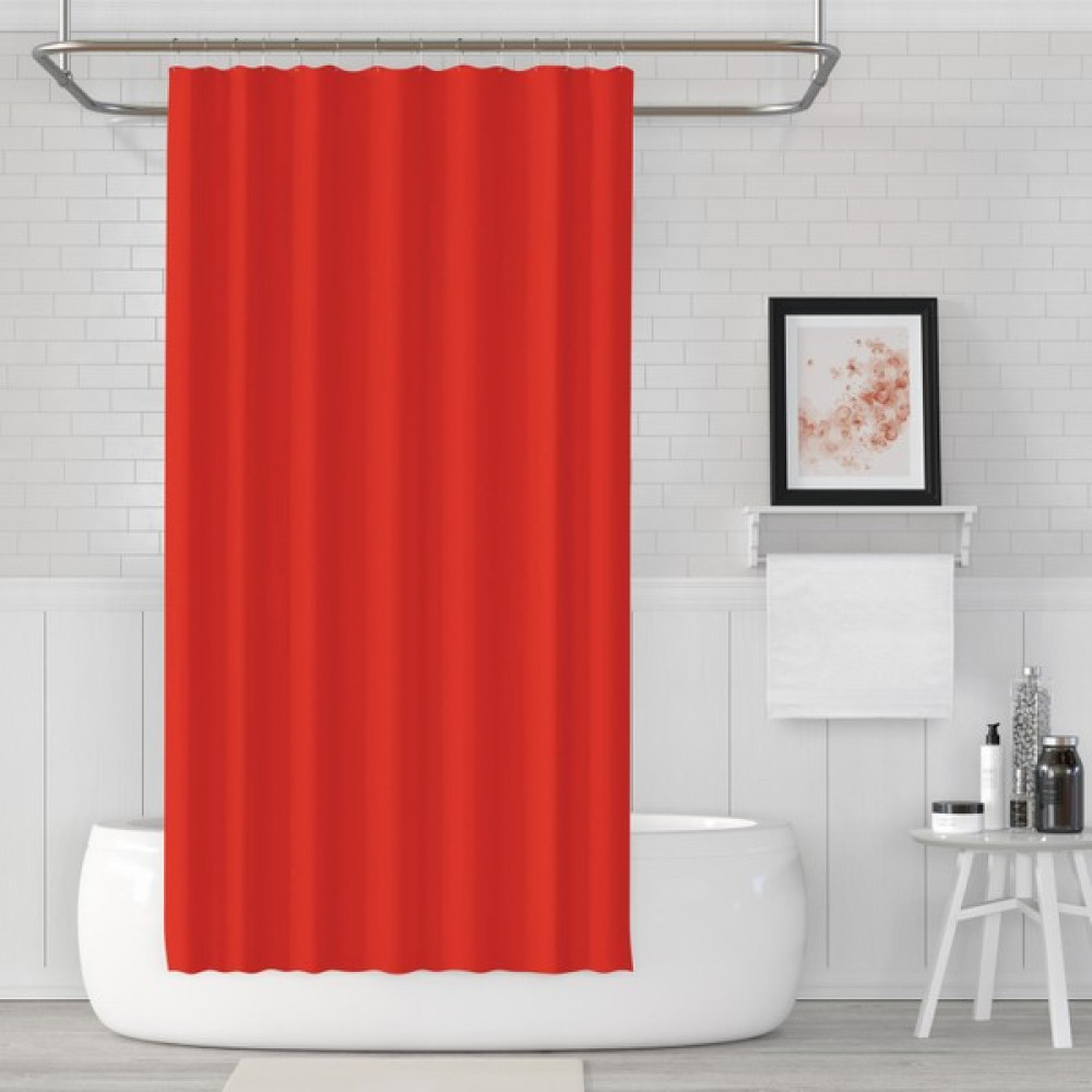 Zethome Jackline Banyo Duş Perdesi 0010 Kırmızı Tek Kanat 1X180X200 Duş / Banyo Perdesi Fiyatı