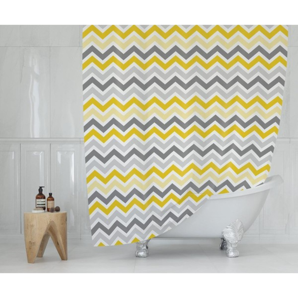 Zethome Tropik Banyo Duş Perdesi 4597 Tek Kanat 1X120X200 - Beyaz Duş / Banyo Perdesi Fiyatı