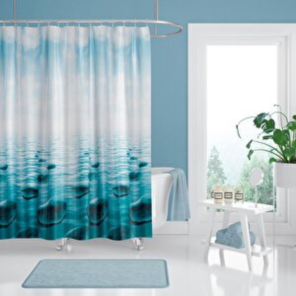 Zethome Tropik Banyo Duş Perdesi 5075 Tek Kanat 1x240x200 Duş / Banyo Perdesi Fiyatı