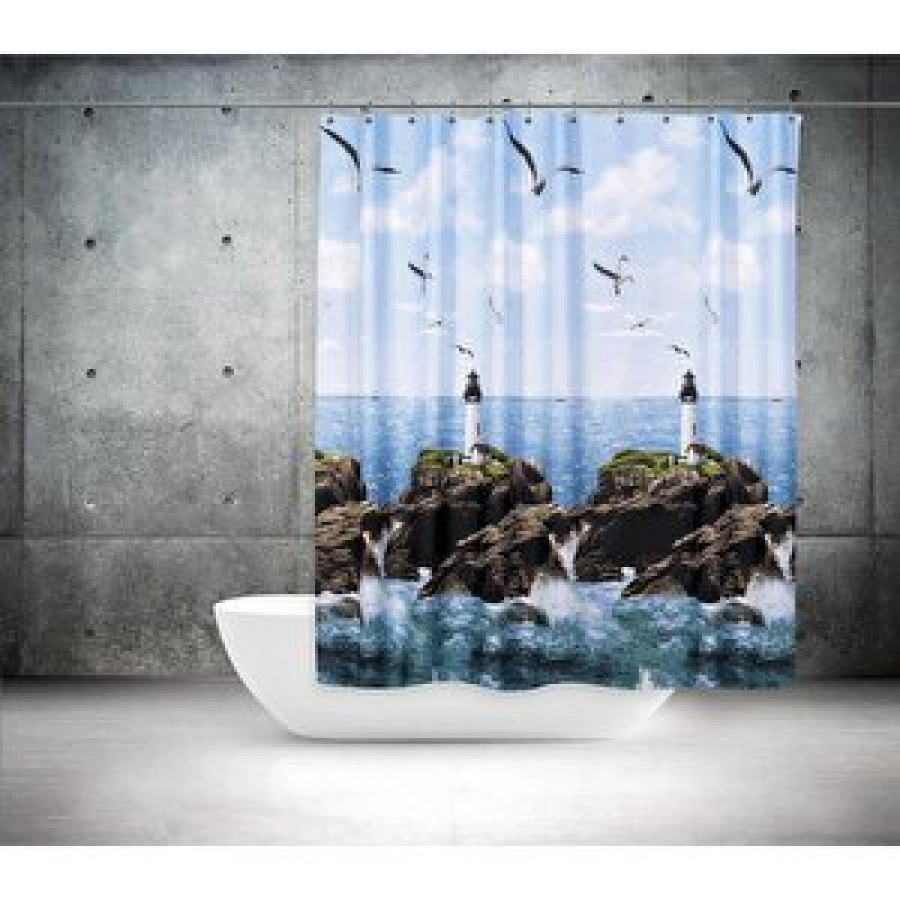 Zethome Tropik Banyo Duş Perdesi 9298 Tek Kanat 1x180x200 Duş / Banyo Perdesi Fiyatı